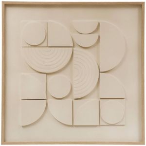 Atmosphera Toile 3D Catalina blanc 60x60cm créateur d'intérieur