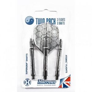 Harrows Atomic Twin Pack Noir argent