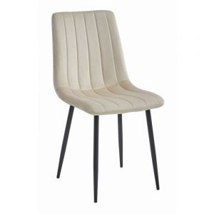 Chaise LAVA - velours beige frais x 1