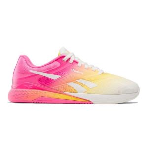 Image de Reebok Femme Nano X5 Sneaker, Chalk/Atomic Pink/Golden Haze, 39 EU