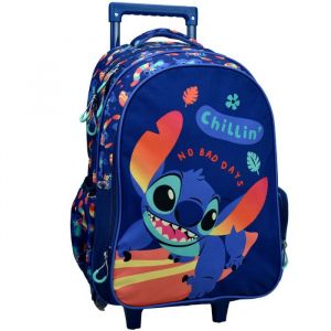 Image de Sac à dos à roulettes Stitch Chill 46 CM Trolley Haut de Gamme - Cartable