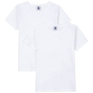 Image de Petit Bateau Lot de 2 maillots de corps 3-12 ans Blanc - Taille 6 ans;8 ans