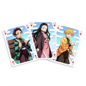 Sakami Merchandise SAKAMI - Demon Slayer - 52 Cartes à Jouer - Poker - Jeu de Cartes, Deck, Playing Cards - Original & sous Licence