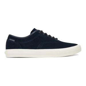 Tommy Hilfiger Baskets Vulcanisées Homme Low Oxford en Daim, Bleu (Desert Sky), 40
