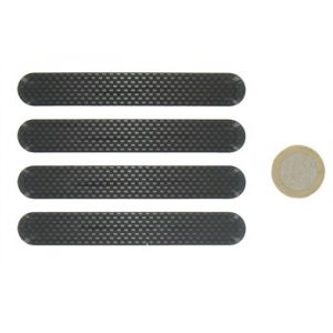 Image de Norauto 4 butoirs look carbone autocollants pour portières 10 cm