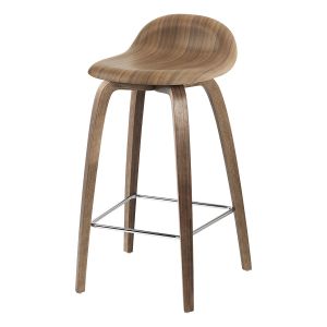 Gubi Tabouret 3d Counter Stool Base En Bois (Noyer Américain - Noyer Américain)