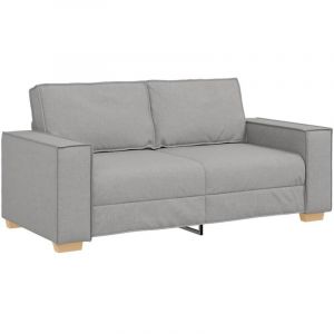 VidaXL Canapé 2 places Gris nuage 140 cm Tissu