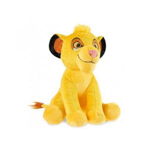 Nicotoy Peluche roi lion : lion simba 30 cm - doudou enfant - set peluche avec carte tigre