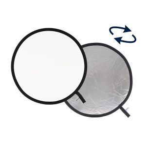 Lastolite Réflecteur rond pliable blanc/argent 75cm - LAS3031