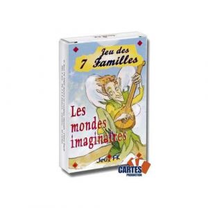 Jeu des 7 familles : Les mondes imaginaires - jeu de 42 cartes cartonnées plastifiées - 7 familles de 6 cartes