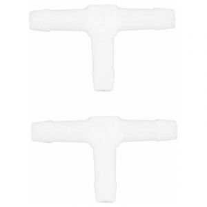 Cyclingcolors 2x raccord de durite droit en T diamètre 3mm connecteur tube tuyau carburant essence tracteur tondeuse voiture