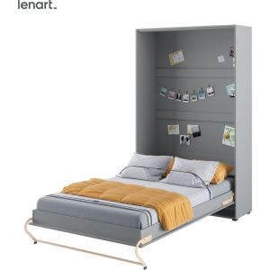 Bim Furniture - Lenart Lit escamotable Concept Pro CP02 120x200 vertical gris mat