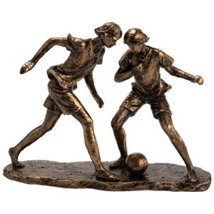 Image de Amadeus Statuette vintage enfants jouant au foot