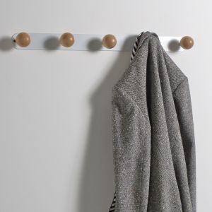 Patère murale Agama 5 supports Blanc Taille Taille Unique