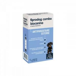 Biocanina Fiprodog Combo Antiparasitaire Externe Petits Chiens 2 - 10 kg Pipettes x 3