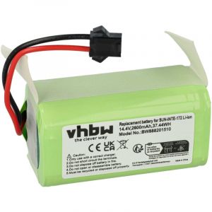 Vhbw 1x Batterie remplacement pour Proscenic CMICR18650F8M7-4S1P pour robot électroménager (2600mAh, 14,8V, Li-ion)