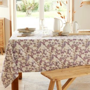 Nappe 150x150 violet violine en lin