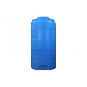 Cuve récupération eau de pluie 300L - Réservoir aérien vertical bleu - Polyéthylène - elbi cv