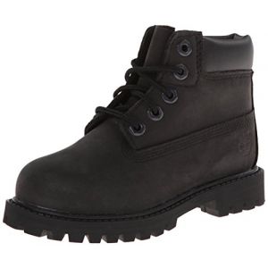 Timberland Unisex Bottes Classiques-Bambin Classic, Nubuck Noir, 25.5 EU