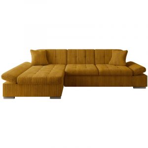 Mobilier1 - Canap&eacute; d'angle Comfivo 152, Poso 01, Fonction de couchage, Bo&icirc;te de literie, 278x161x76cm, 0