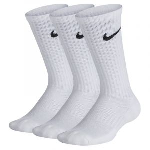 Nike Chaussettes de training Performance Cushioned Crew pour Enfant (3 paires) - Blanc - Taille S - Unisex