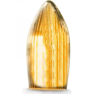 Hellum Riffelkerze f&uuml;r 20er Kette 12V/2,5W innen und au&szlig;en klar 3 St&uuml;ck