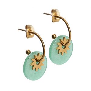 Nature & D&eacute;couvertes Boucles d'oreilles soleil sacr&eacute;