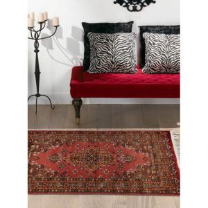 Image de Tapis Nou Main Esfahanie Soie 17 tapis d'Orient rouge 95 x 150 cm