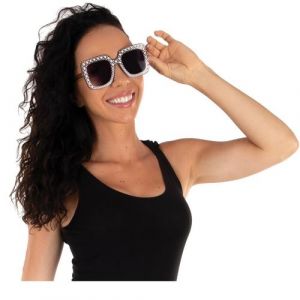 Ruedelafete 1 Paire de lunettes Disco argent pour adulte REF/22683 - MARQUE PTIT CLOWN