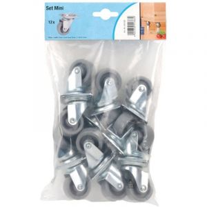 D&ouml;rner+helmer - 450130 Roulette pivotante Diam&egrave;tre de la roue: 36 mm Capacit&eacute; de charge (max.): 35 kg 12 pc(s)