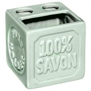 Image de Porte Brosse à Dents Céramique "100% Savon" Vert Prix