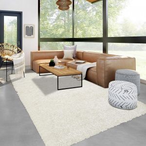 Tapis shaggy LAMBANA tissé à la main