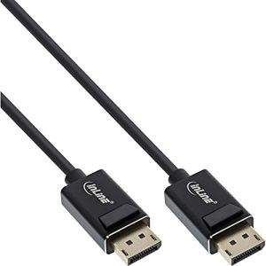 Inline Displayport 2.0 Kabel, 8k4k Uhbr, Schwarz - 3m