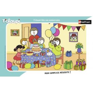 Nathan Puzzle Avec Cadre T Choupi Fete Son Anniversaire En Famille - 15 Pieces - Enfant - Dessin Anime