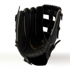 BARNETT JL-125 RH Gant de Baseball Initiation PU Outfield 12'5, Noir (RH)