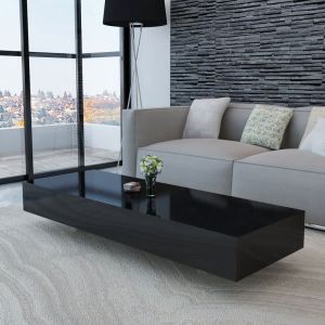 Image de VidaXL Table basse Haute brillance Noir. Produit Neuf ! Garantie 0 ans !