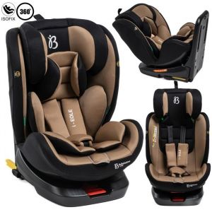 BEBELISSIMO - Siège auto Isofix - pivotant 360 ° - 40-150cm - 0-36kg - i-size EOLE - beige