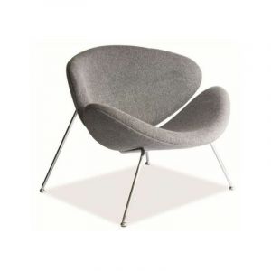 AC-Déco Fauteuil tendance - Major - 84 x 49 x 72 cm - Gris
