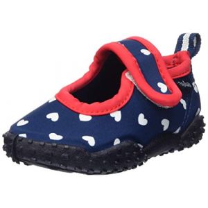 Image de Playshoes Chaussures &agrave; eau filles bleu marine/rouge