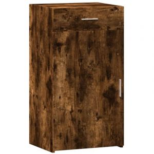 VidaXL Buffet ch&ecirc;ne fum&eacute; 50x42,5x93 cm bois d'ing&eacute;nierie, armoire, armoire lat&eacute;rale, armoire de rangement, armoire, placard, buffet haut