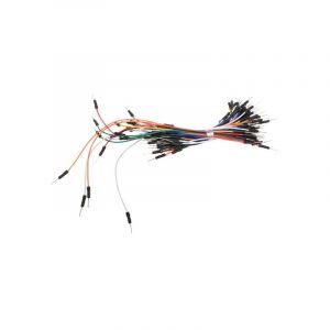 Velleman Câbles de raccordement, 1 broche, mâle à mâle, 22 AWG, ensemble de 65 pièces, cuivre, multicolore