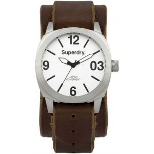 Superdry SYG101 - Montre pour homme avec bracelet en cuir