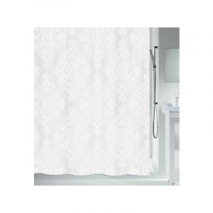 Spirella Rideau de douche Polyester RIVOLI 240x180cm Blanc - Blanc