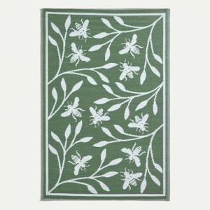Tapis d'extérieur réversible terrasse Homescapes Tapis de jardin Vert 180x12