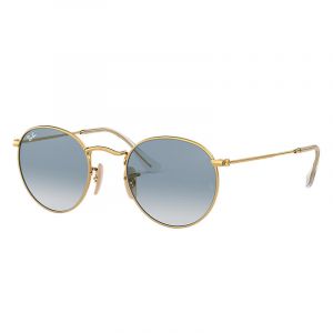 Ray-Ban Round flat lenses Sunglasses Verres: Bleu, Monture: Or - RB3447N 001/3F 53-21