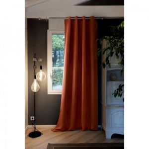 Rideau occultant isolant phonique + polaire 180 x 260 cm Inuit Orange - Orange