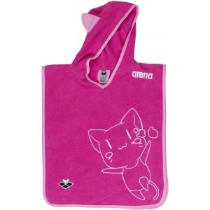 Arena Friends Poncho S Kids, fuchsia Serviettes & Peignoirs de sport