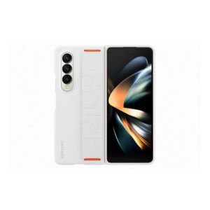 Samsung Coque Z Fold 4 laniere Silicone blanc