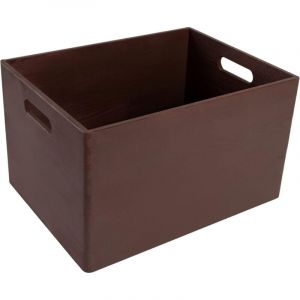 Creative Deco Caisse bois Rangement Marron 39 x 29 x 23 cm (+/- 1cm) Boîte de Rangement Bois Caisse de Rangement bureau Boite bois