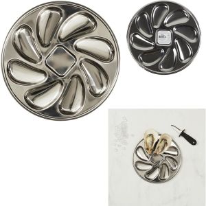 The home deco factory Assiette pour 8 huitres M24